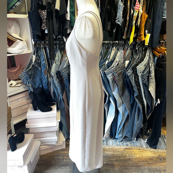 Vintage 90s crepe cutout rhinestone Dress - Picture 6 of 6